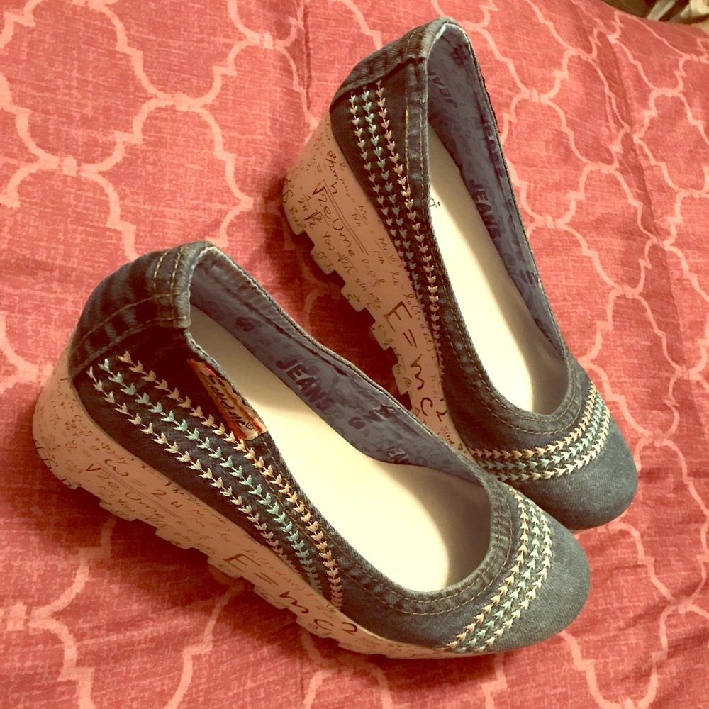 Denim brand new shoes